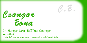 csongor bona business card